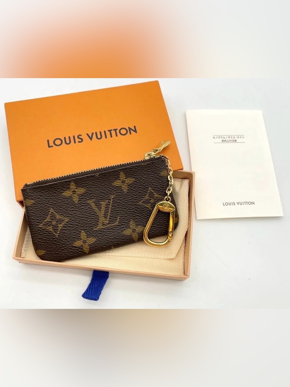 Auth Louis Vuitton Monogram
Pochette Clés coin case W/Box